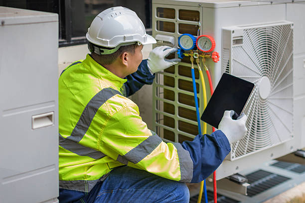 Professional Air Duct Cleaning technician working in Mountain Lakes, NJ